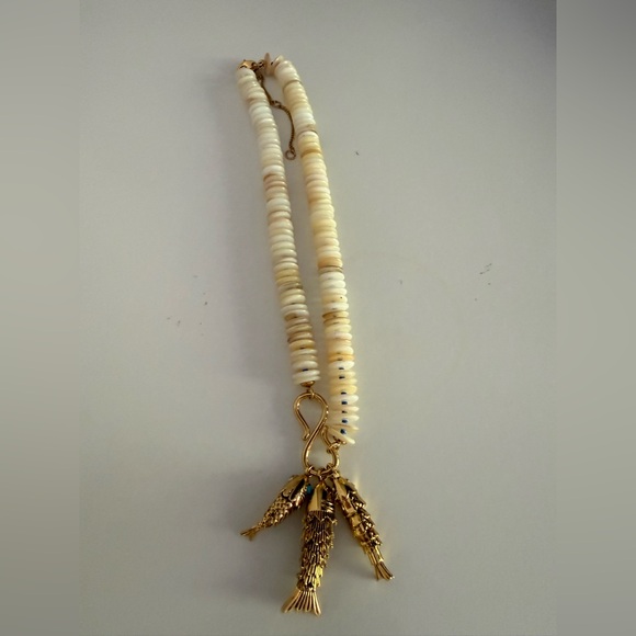 NWOT Madewell Beaded Fish Statement Necklace - Picture 6 of 6